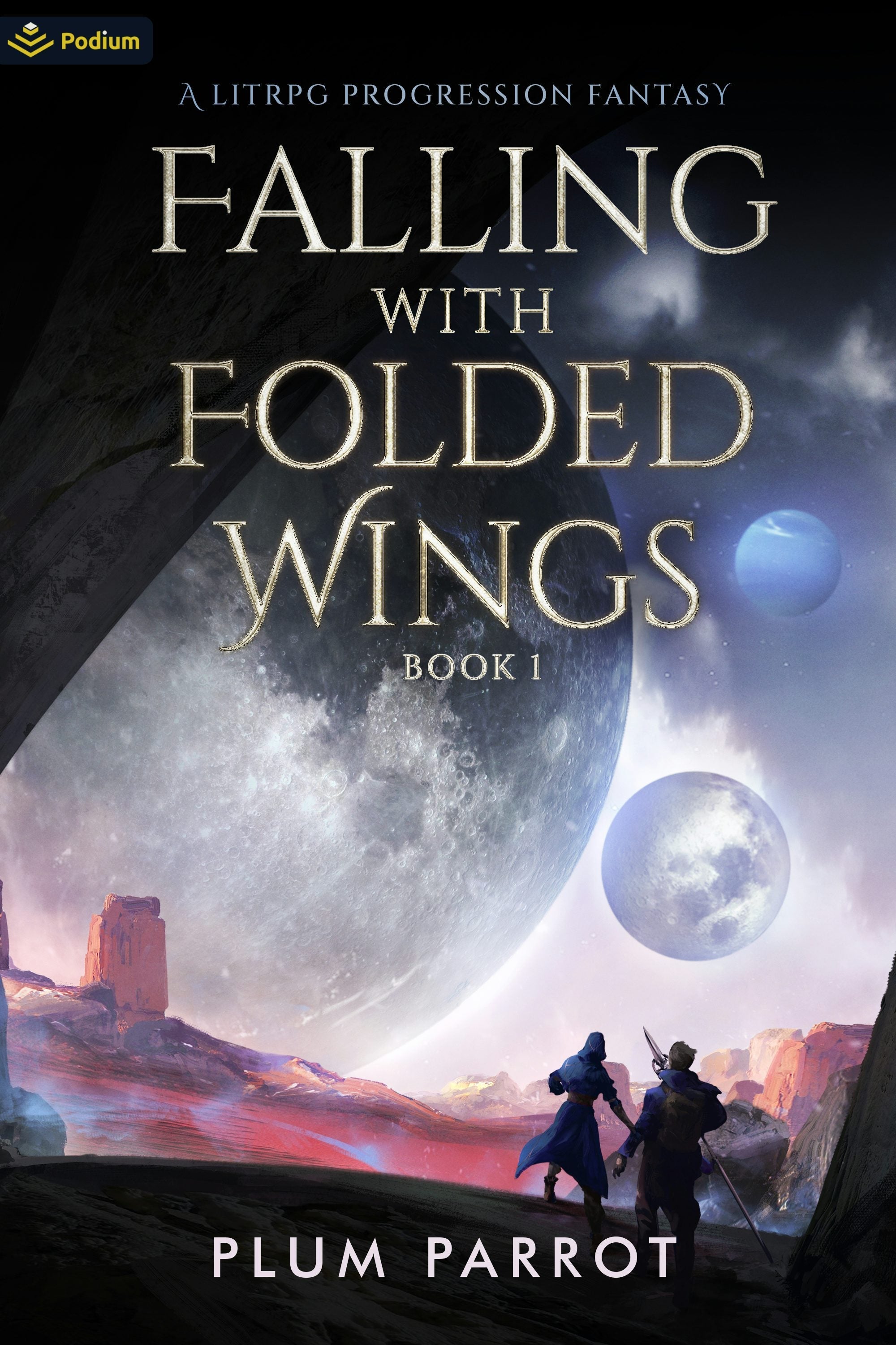 Book cover image for Falling with Folded Wings ISBN: 9781039417144
